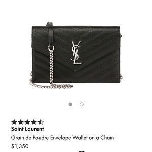 YSL Envelope wallet on a chain 🖤